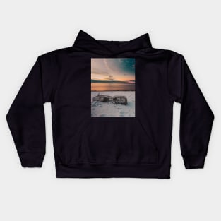 Ethereal Sunrise: Lobster Cage's Reverie V5 Kids Hoodie